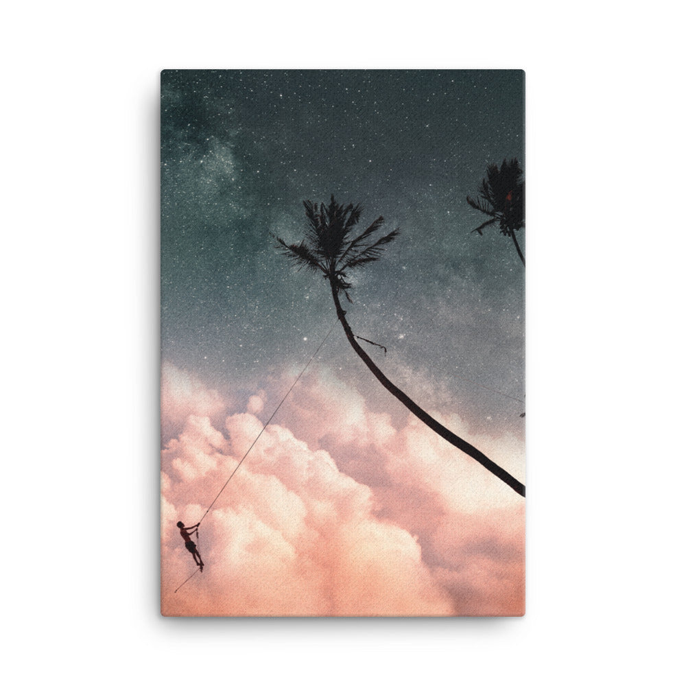 PALMS IN SPACE | CANVAS ART PRINT