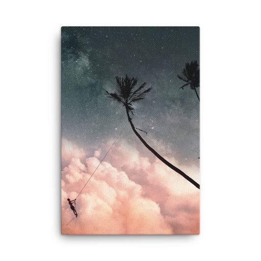 PALMS IN SPACE | CANVAS ART PRINT