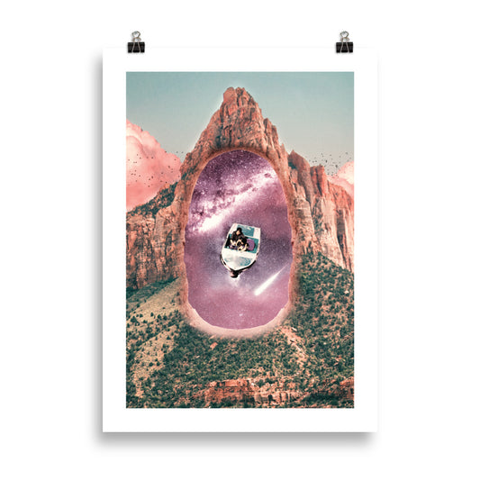 Through the mountain | Art Print