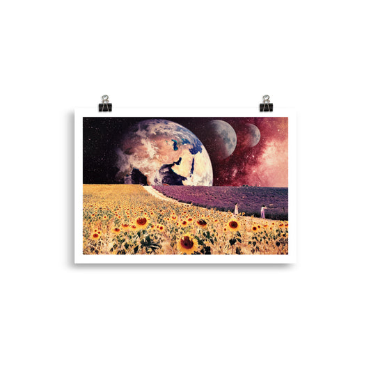 ALIEN SUNFLOWERS | ART PRINT