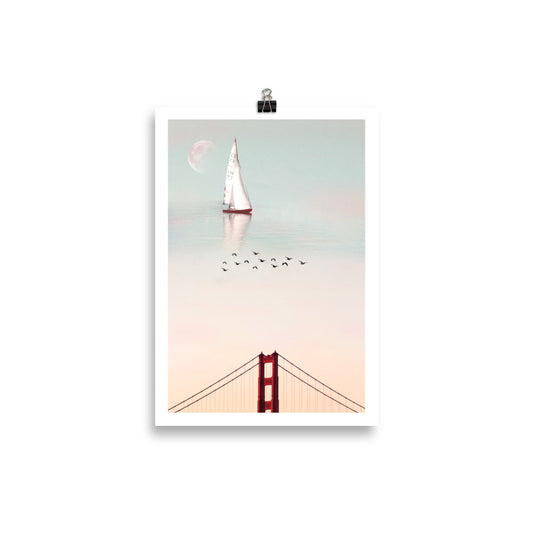 Sailing through the sky, Art Print