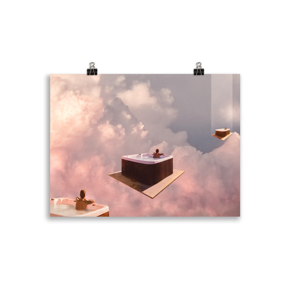 HOT TUB WITH A VIEW | ART PRINT