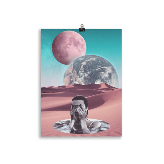 A POOL OF WATER LEEDS TO ANYWHERE | ART PRINT