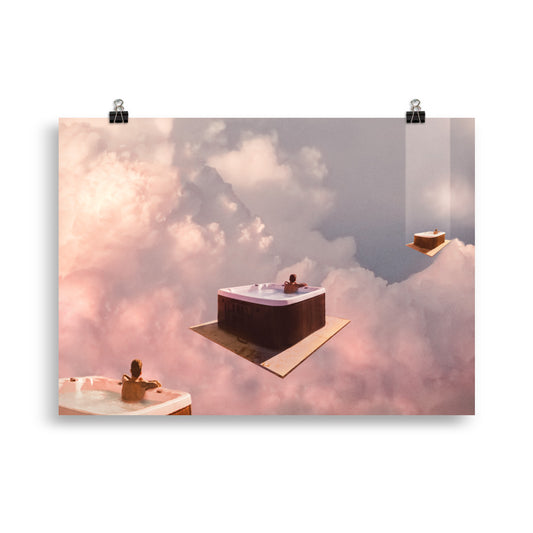 HOT TUB WITH A VIEW | ART PRINT