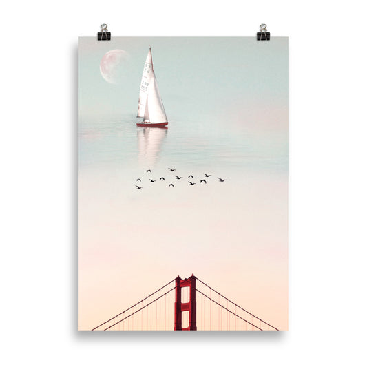Sailing through the sky, Art Print