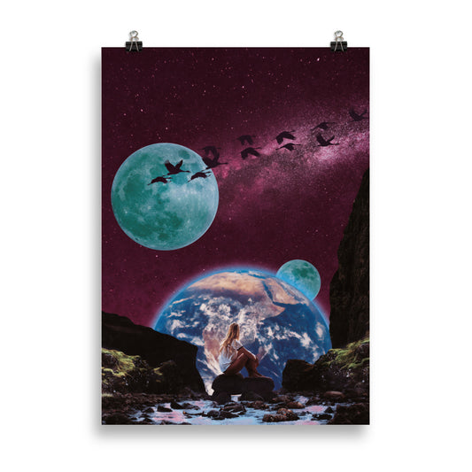 VIEW OF EARTH| ART PRINT