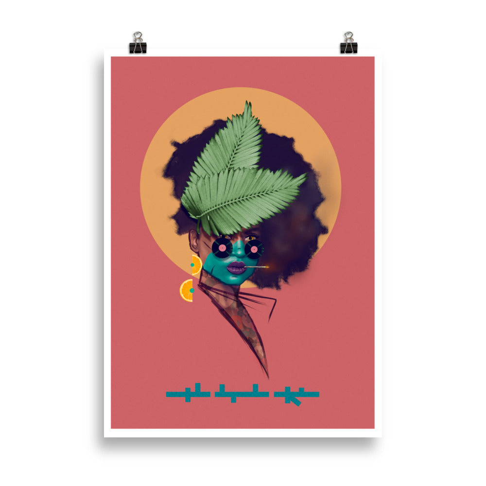 EAT ORANGES TO BE COOL | ART PRINT