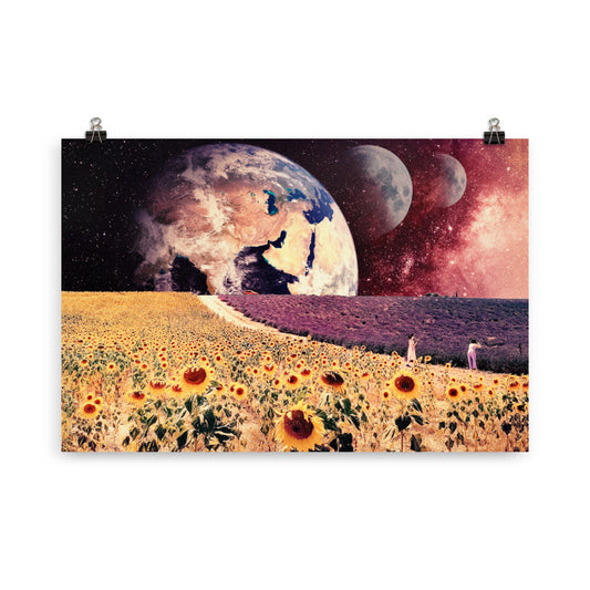 ALIEN SUNFLOWERS | ART PRINT