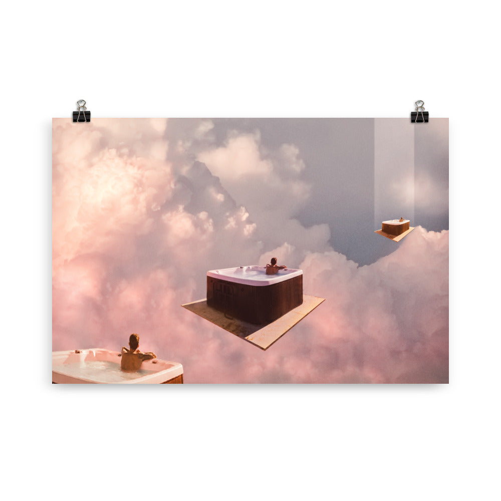 HOT TUB WITH A VIEW | ART PRINT