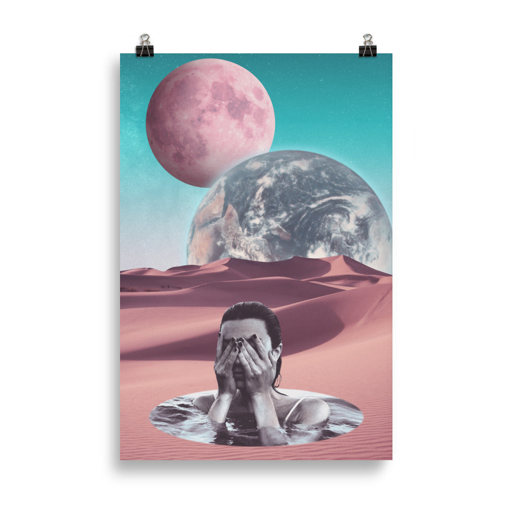 A POOL OF WATER LEEDS TO ANYWHERE | ART PRINT