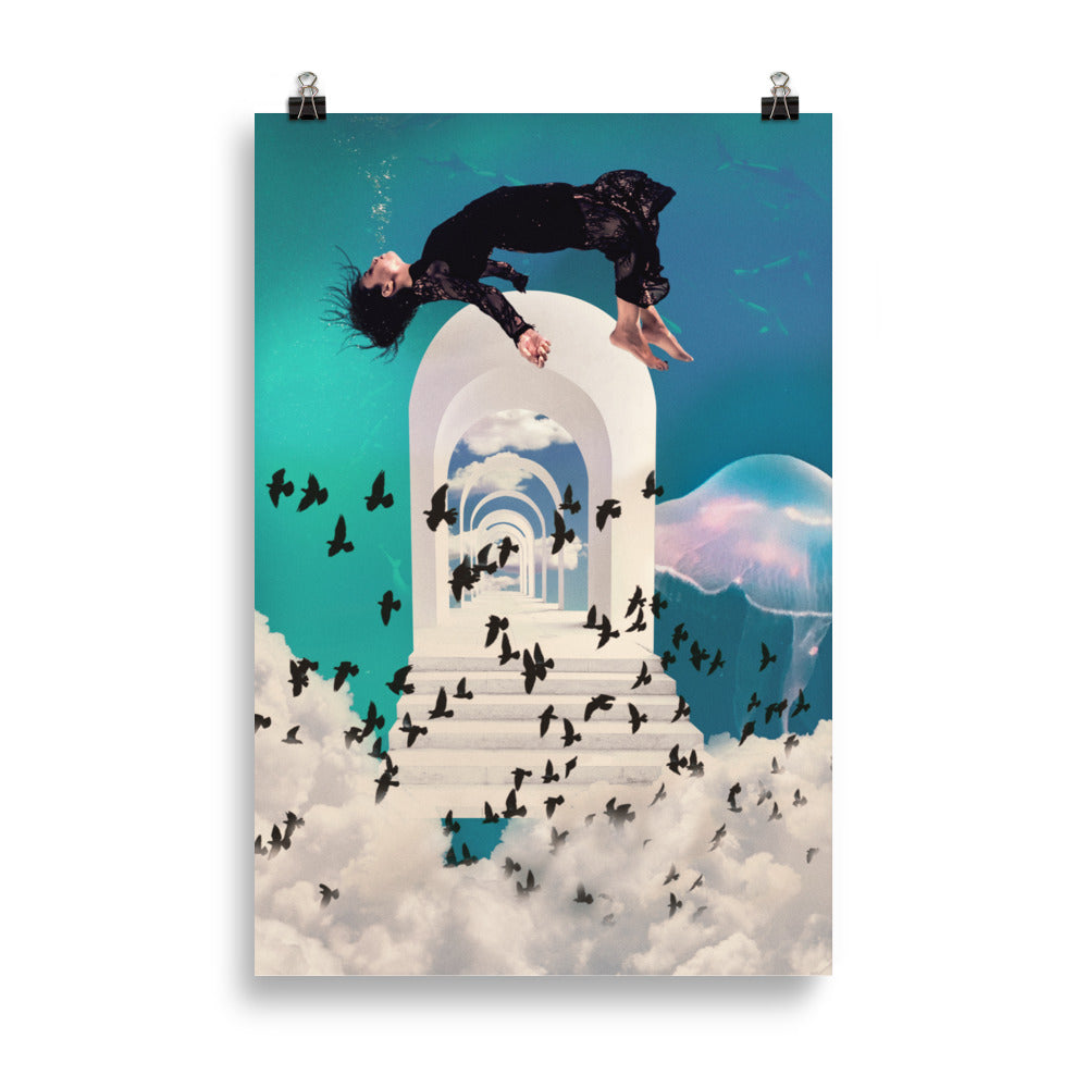 CLOUDS AND JELLYFISH | ART PRINT