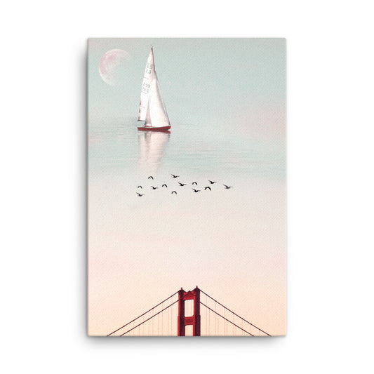 Floating Through the Sky | Canvas Art Print