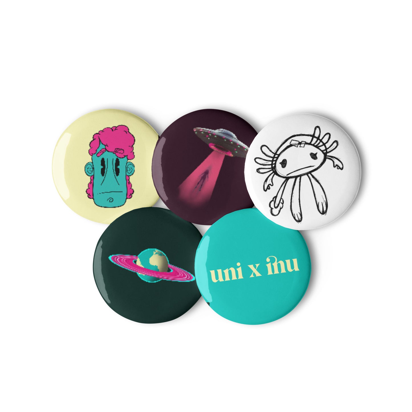UNI X INU pin buttons | set of 5