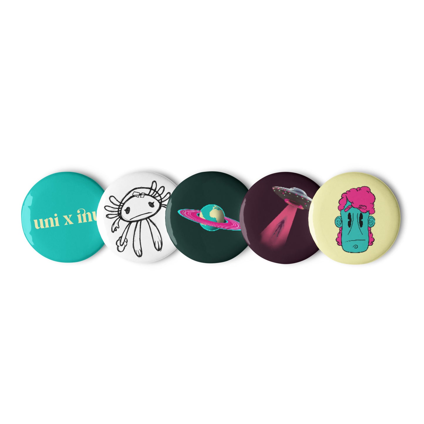 UNI X INU Pin Buttons | Set of 5