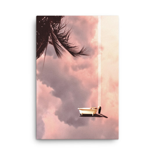 Bathing in Palmsprings| Canvas Art Print