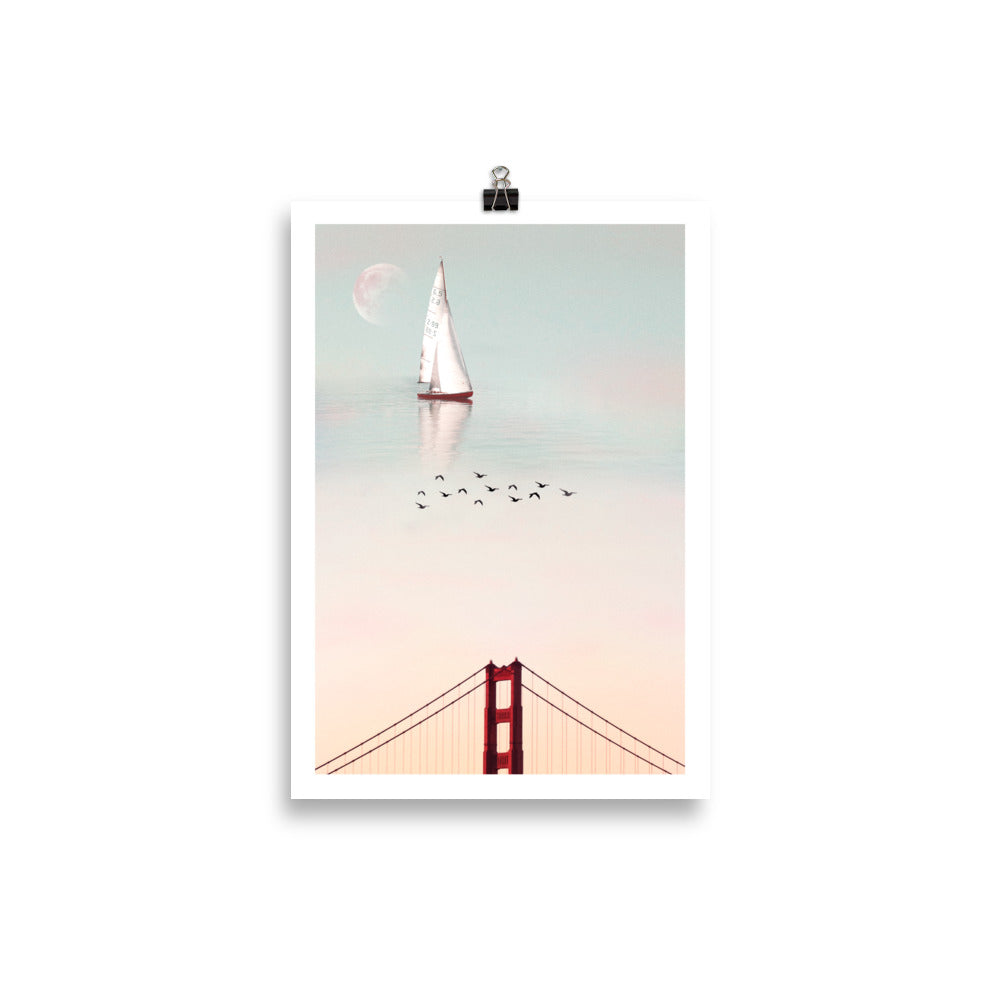 Sailing through the sky, Art Print