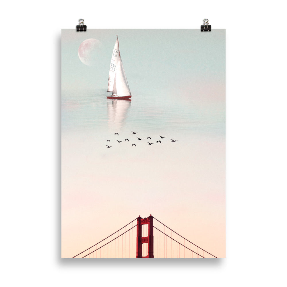 Sailing through the sky, Art Print